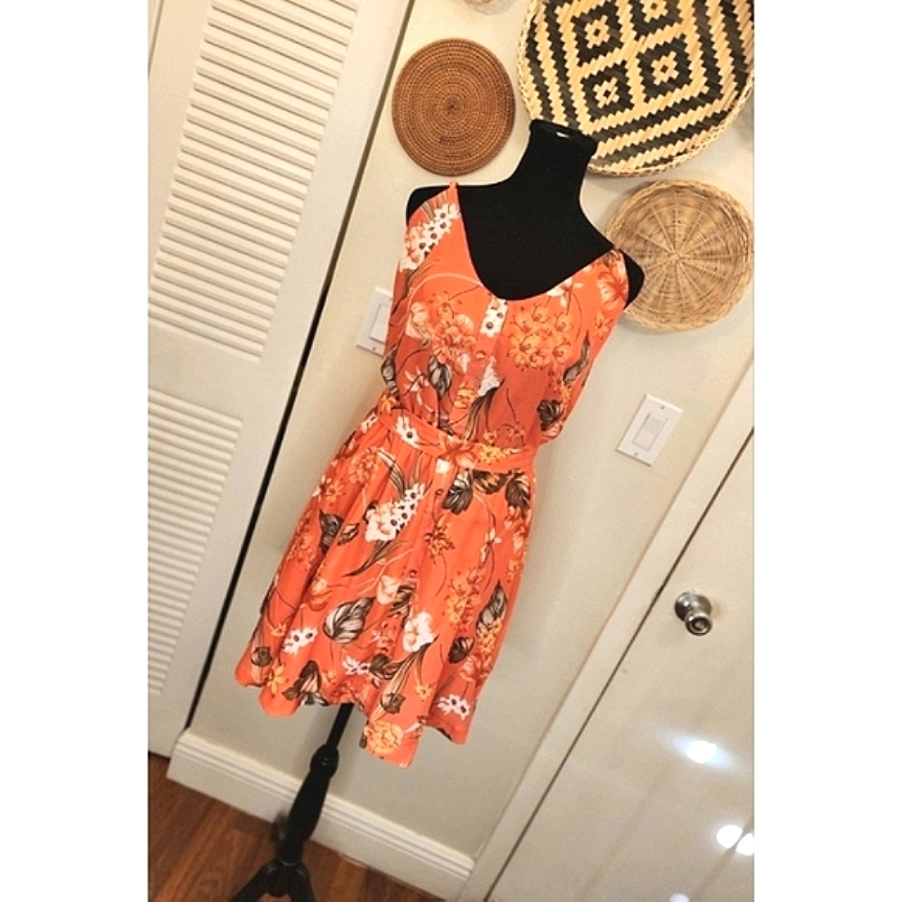 Floral Sleeveless Mini Dress